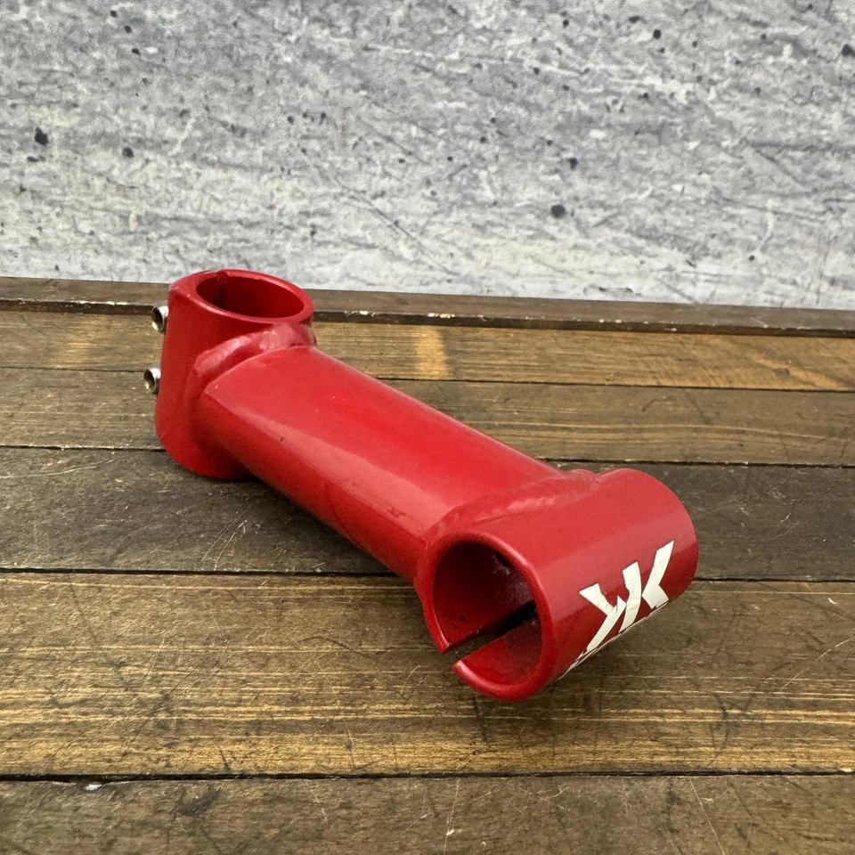 Manillar de bicicleta roja sin rosca Kore Stem 1 1/8 vintage años 90 MTB BMX aleación Foto 2 de 4