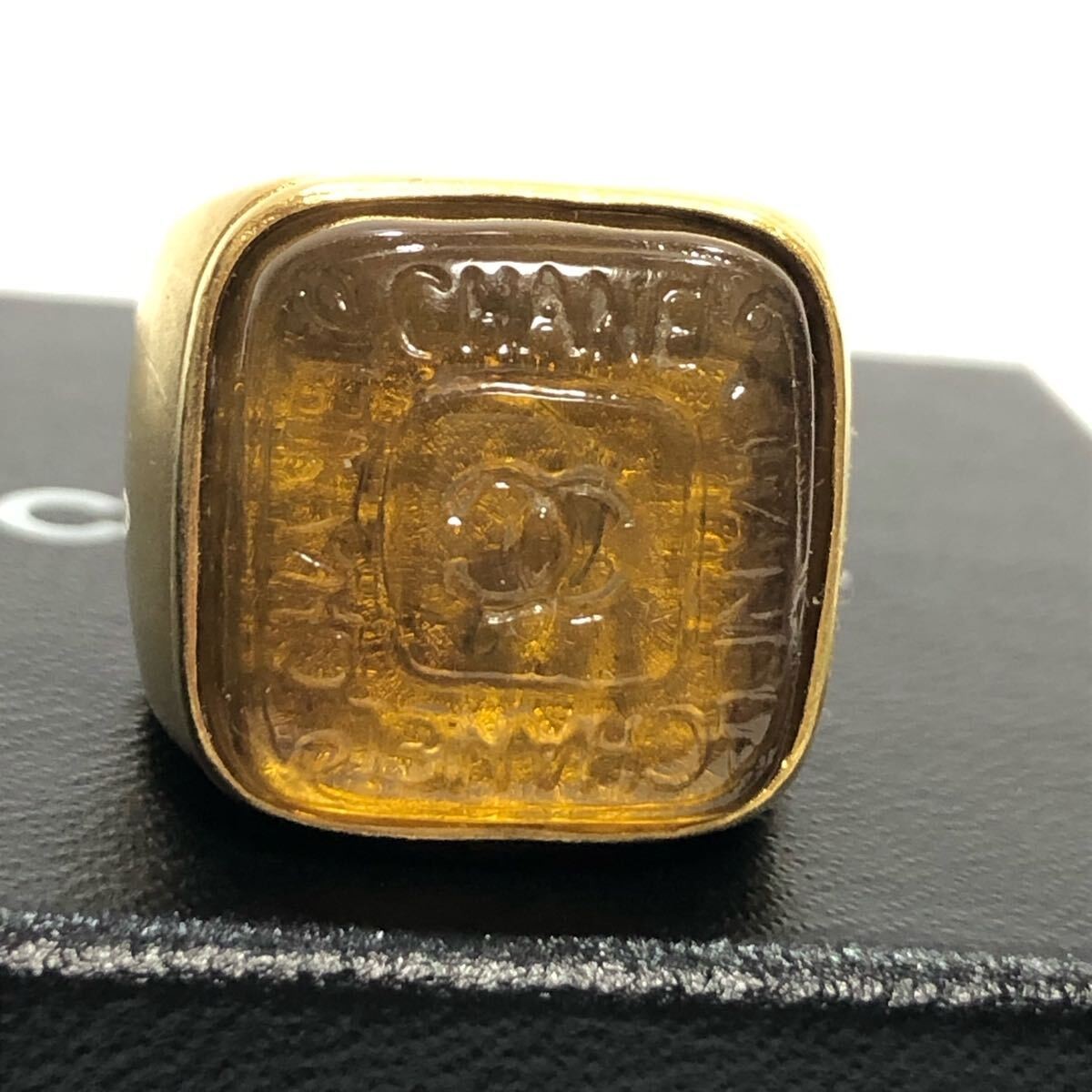 CHANEL Ring Tortoiseshell Coco Mark (Pipe XY90 D0… - image 1