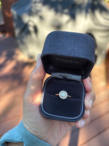 Tiffany Flower (Enchant) Ring, 950 Platinum and 18K Yellow Gold