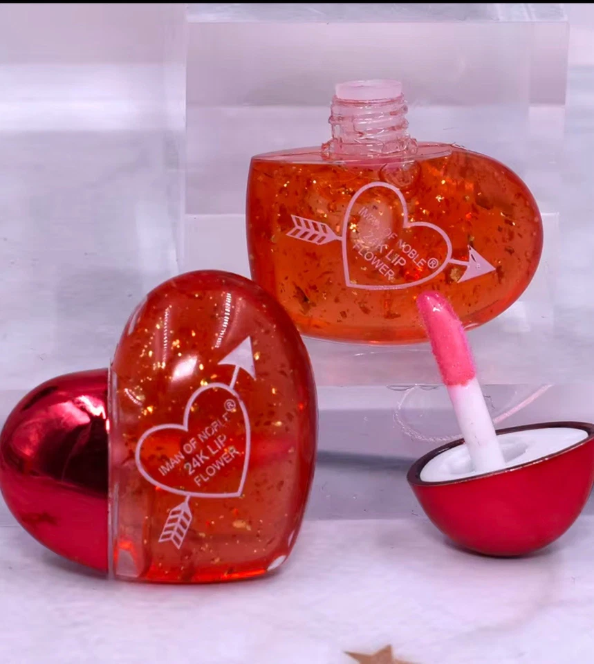 High Quality Color-changing Lip Gloss Heart Glitter Lip Gloss Moisturizing5pcs - Image 4 of 4
