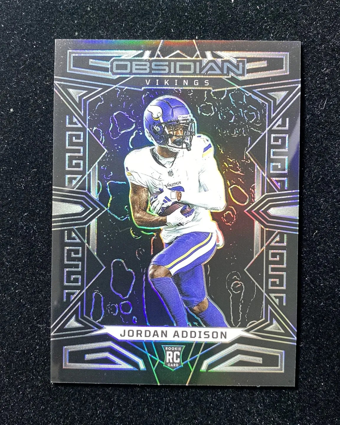 2023 Panini Obsidian Asia #164 Jordan Addison RC Rookie Vikings GL12
