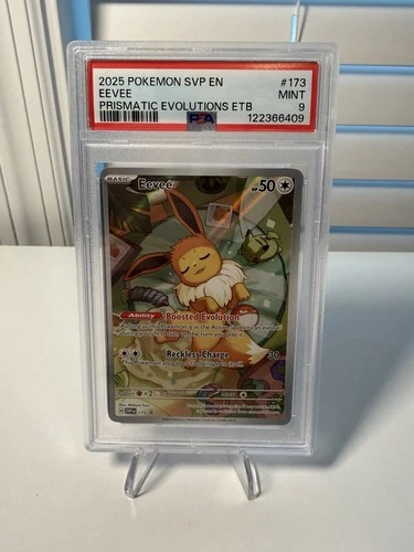 2025 POKEMON SVP EN PROMO PRISMATIC EVOLUTIONS ETB 173 EEVEE PSA 9
