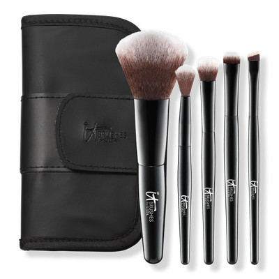 IT Brushes For ULTA Your Face & Eye Essentials Mini 5 Pc Travel Brush Set
