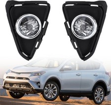 munirater 1 Pair LH  RH Fog Light Assembly Replacement for RAV 4 2016-2018 Left