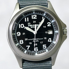 Orologio Uomo SEIKO ALBA FIELD GEAR V145-0B30 Energia Solare Luminoso 1999 Giappone