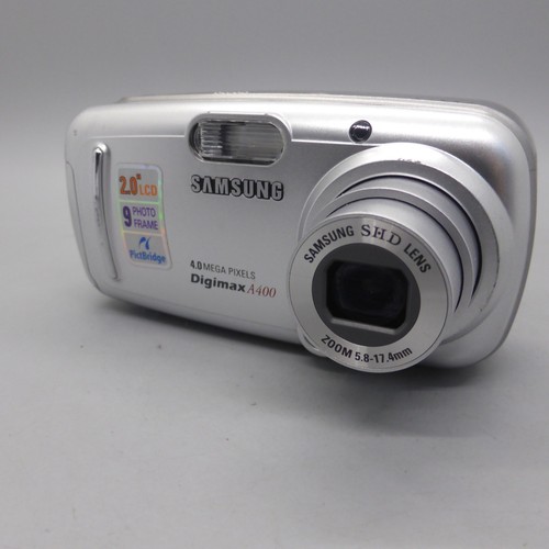 Samsung Digital Camera Digimax A400 4.0MP Silver Tested - Picture 2 of 8
