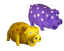 Multipet Latex Grunting Pig Dog Toy Bundle - 2 Pack, Squeaky, Durable, Safe
