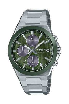 Unused CASIO Edifice EFS-S650YD-3AJF Silver Solar Ceramic Men Watch in Box