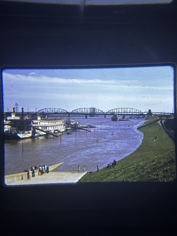 St Louis Missouri Flood 1973 Original Vintage Photo Kodachrome 35mm Slide Lot 4