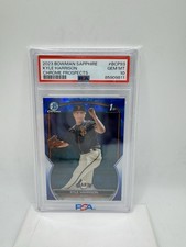 2023 Bowman Chrome Sapphire Kyle Harrison 1st Bowman Rookie Card GEM Mint