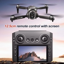 6K Dual Camera Drone with 4.3'' Screen Remote, Brushless Motor, Dual Batteries