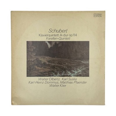 Franz Schubert LP Forellen Quintett Klavierquintett Eterna 8 25 873
