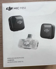 DJI Mic Mini Wireless Microphone 2 TX  1 RX Wireless Receiver for Mobile Phones