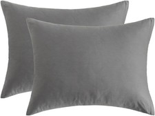 Standard Pillow Cases, 100 Egyptian Cotton Pillowcases with Hidden Zipper, 500