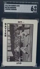 1913 Tom Barker Game Batter Swinging Looking Forward SGC 6 EX-NM
