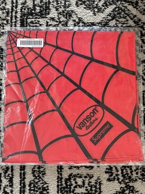 Supreme x Vanson Spider-Man Bandana Red