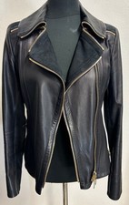 Laurel Lederjacke Damen-Gr. 36-schwarz-echtes Leder-Wildleder-neu