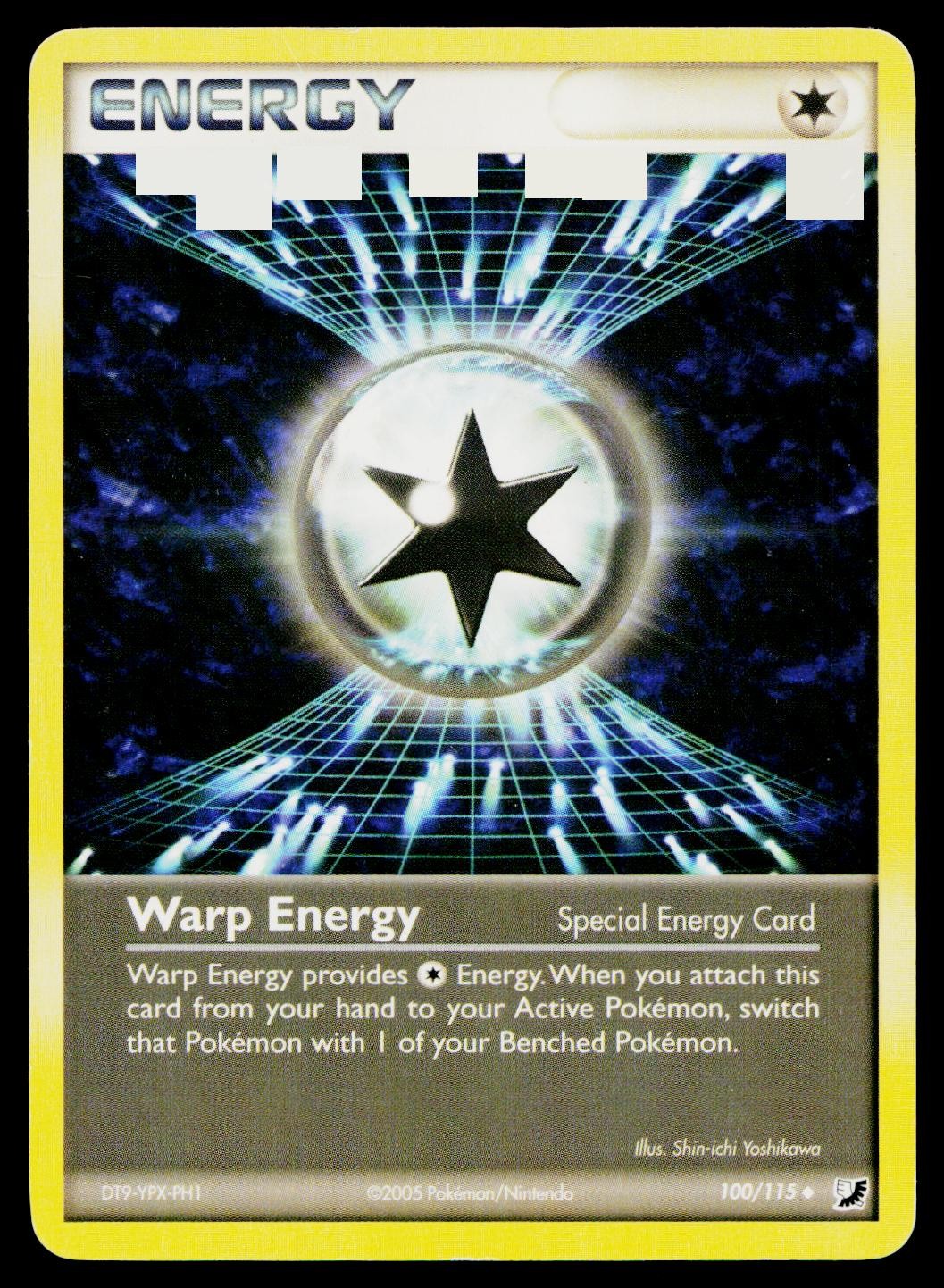 Warp Energy 100/115 Uncommon Unseen Forces Pokemon Heavily Played