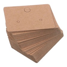 600 Pcs Jewelry Display Cards Earring Stock Holder Blank Kraft Paper