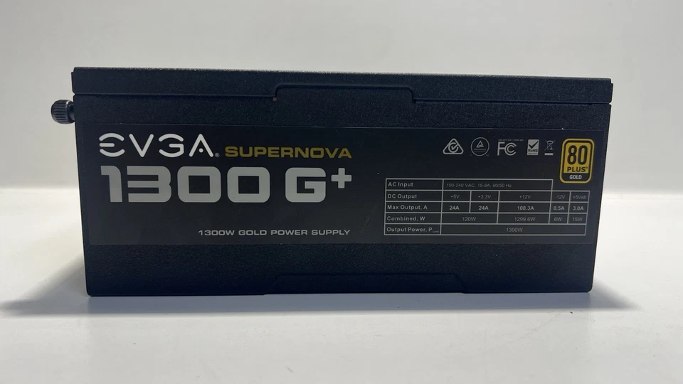 EVGA SuperNOVA 1300 G+ 1300W Fully Modular ATX Power Supply PSU - Image 2 of 4