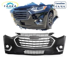 Complete Front Bumper Assembly w/Fog Lights For Chevrolet Traverse 2018-2021