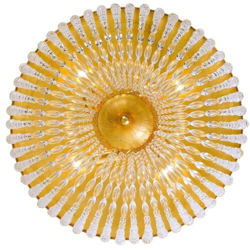 Crystorama Rylee 18" Wide Antique Gold Ceiling Light - Picture 4 of 6