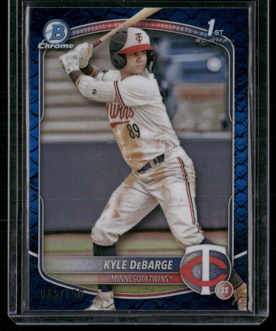2025 Bowman #BCP-139 Kyle DeBarge Chrome Prospects Reptilian Blue #/150
