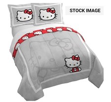 Hello Kitty - Jay Franco Duvet Cover Set 3PC Queen Comforter Cover and Shams