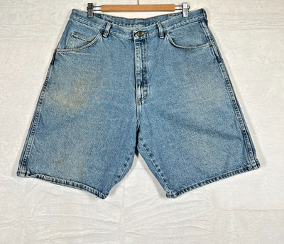 Wrangler Authentic Denim Shorts Herren W35 blau Jeans Sommer Freizeit Hose