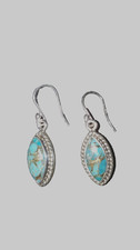 SUNDANCE Catalog Turquoise Sterling Silver Earrings NEW