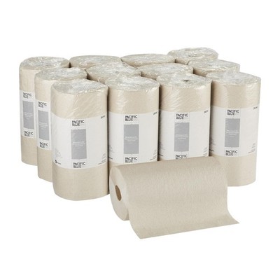 Recycled Paper Towel Roll 250 sheet Pack Georgia-Pacific Blue Basic 2-Ply Brown