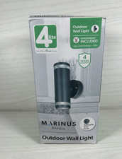 4lite Marinus Outdoor Wall Light Anthracite Grey GU10 IP44 Up/Down