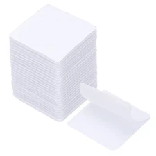 24 Pcs 2" x 2" Hook and Loop Strips Square Tape Double Sided White