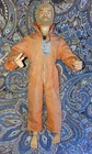 Vintage Authentic GI  Joe 1964 Action Figure with Hair Orange Jumpsuit & Dog Tag