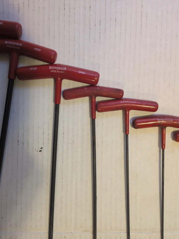 Bondhus T Handle Hex Wrench Set Metric MADE IN USA T-Handle - Image 4 of 4