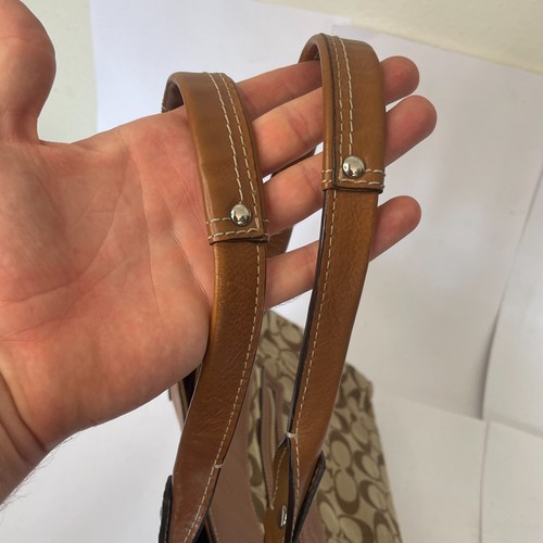 Coach Penelope Bag F15533 Brown Tan Handbag Y2K - Picture 8 of 16