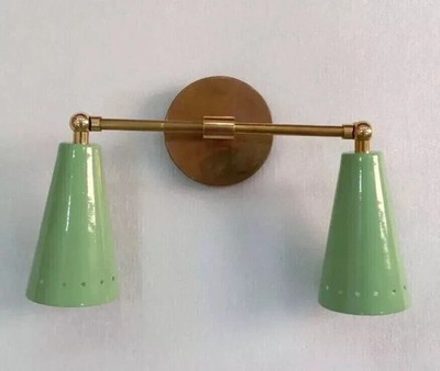 1950'S Mid-Century Modern Wall Sconce Italian Sputnik Brass Wall Sconces