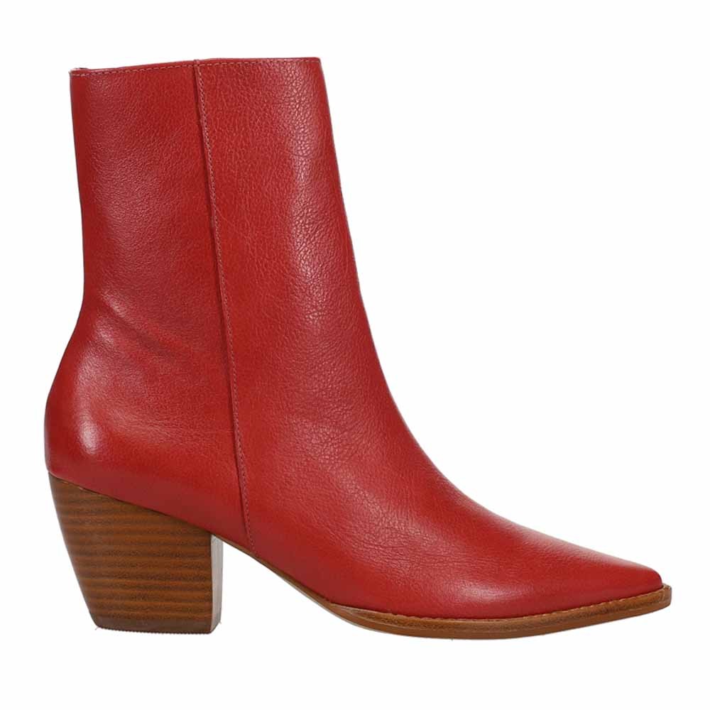 Matisse Caty Pointed Toe Zippered Booties Womens Red Casual Boots CATY-604 28290₽