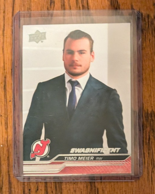 2023-24 Upper Deck Series 2 Timo Meier Swagnificent New Jersey Devils SSP #357