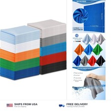 Microfiber Cleaning Cloths 100 Pieces 7x6 Inch Eyeglasses Screen Multi Color