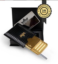 Royal Box 24K GOLD Anniversary 2025 Limited Ed Snuff 2 Straws Case Mirror Card