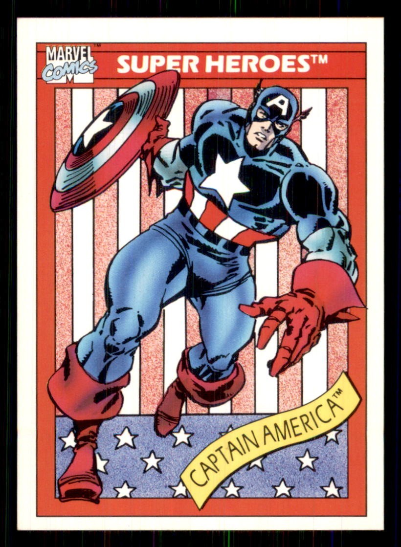 1990 Impel Marvel Universe Series 1 #1 Captain America