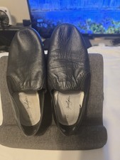 SPOTLIGHTS BALLET /THEATRE WOMEN'S SIZE 7 1/2 BLACK LEATHER SHOES FREE SHIPPING