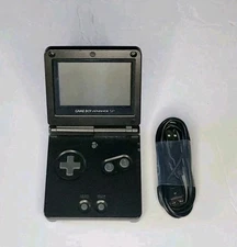 Nintendo Game Boy Advance SP (ONYX) AGS-001 Handheld Console w/ Charger