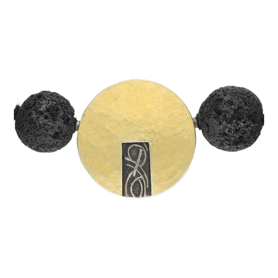 Korallenkette Set mit Lavasteinkette zum wechseln, Verschluss aus Handarbeit 925 - Bild 3 von 4