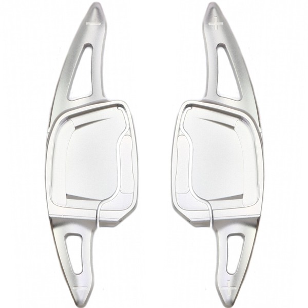 Schaltwippen Shift Paddles Passt Zu Audi A1 (Gb) A3 S3 (8Y) Airbag Rund, Silber-image