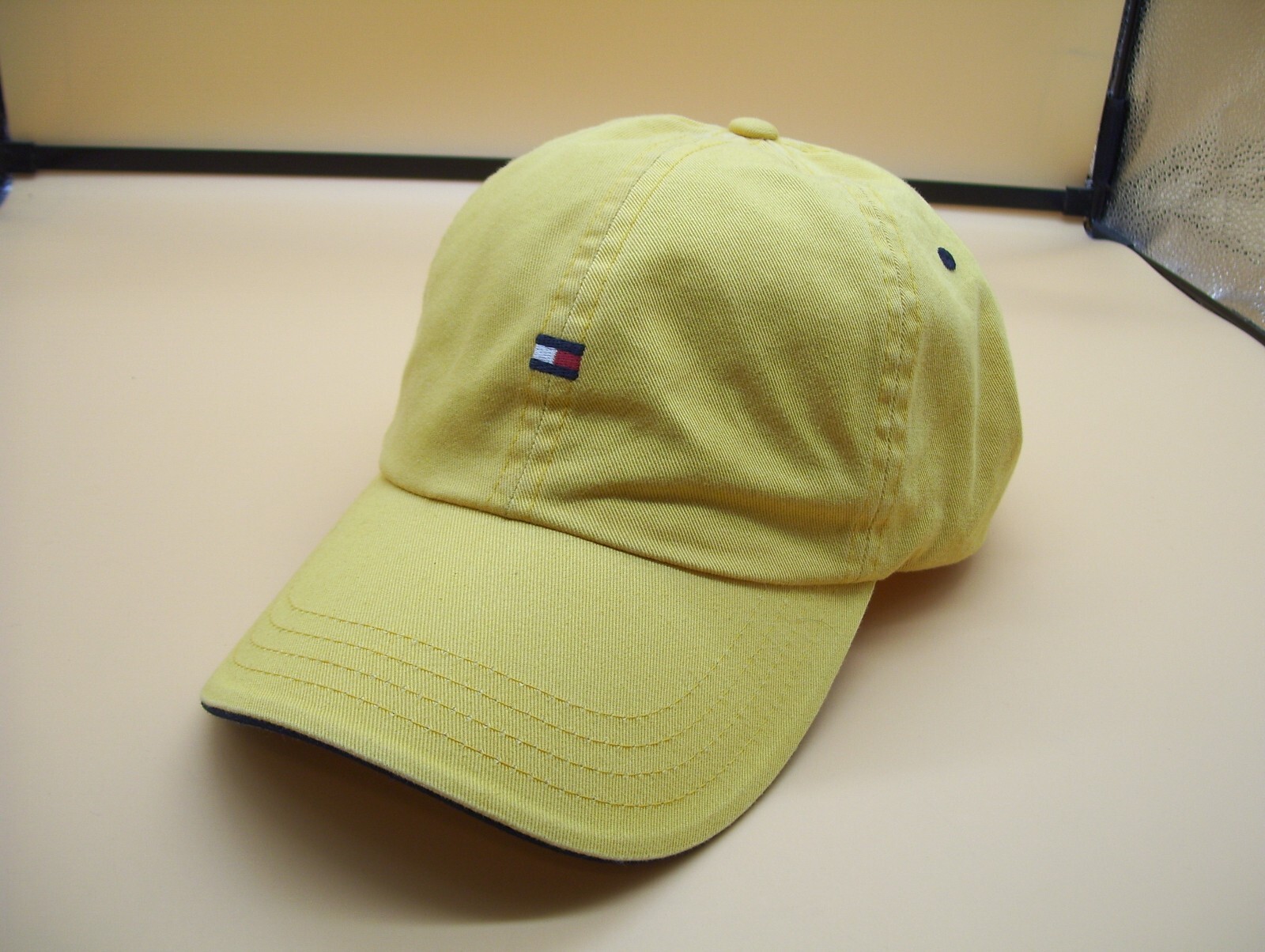 Tommy Hilfiger Solid Yellow Strap Back Adjustable… - image 1