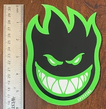 Spitfire Bighead Sticker 6 in x 4.25 in Multicolor Classic Skateboard Decal