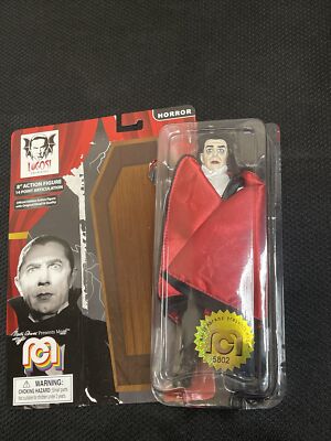 New MEGO Bela Lugosi Dracula (Red Cape) Gold Label #6421 8'' Fig Case Fresh-Read