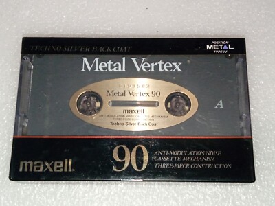 Maxell Metal Vertex MV90 Audio Cassette Tape Type IV Metal  NEW SEALED